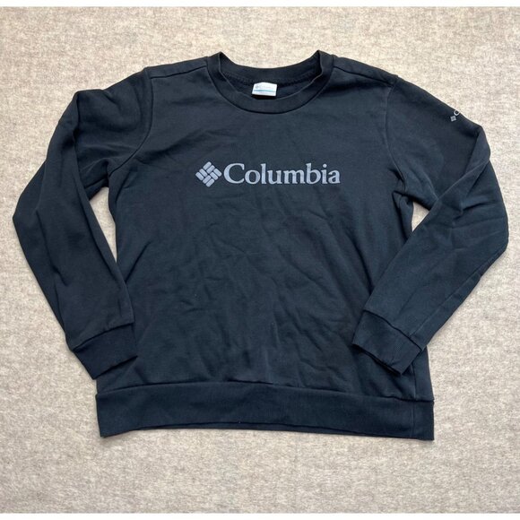 Columbia Tops - Columbia Black Crewneck Long Sleeve Activewear Sweatshirt Women's Large Gorpcore